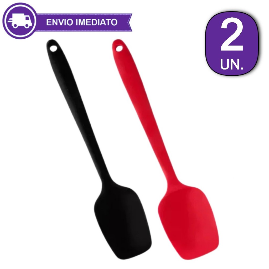 Espátula de Silicone Cozinha Profissional Não Risca Resistente ao Calor ...