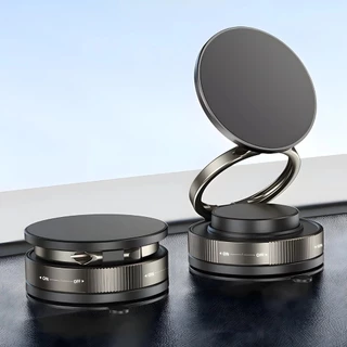 Suporte de celular magnético com ventosa ajustável 360° adequado para carros tamanho de bolso dobrável