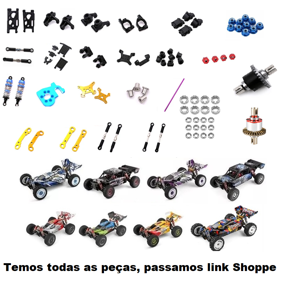 ハイテック wltoys 124017 1/12 ラジコン メタル パーツ Wltoys peças chassi, 124007/124017/124018/124019/124028/144001