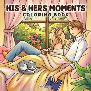 His & Hers 40 Desenhos para colorir FOLHAS SOLTAS + Acetato NÃO VAI ENCADERNADO em Oferta na Shopee