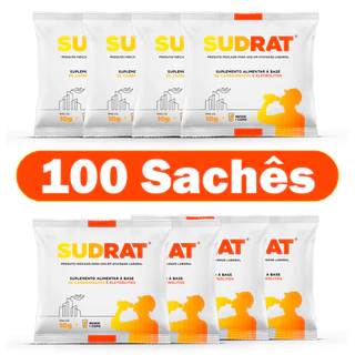 Repositor Hidroeletrolítico Isotônico Em Pó Sudrat 100 Sachês De 10g Cada (Repositor Energético)
