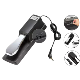 Pedal Sustain Giant Innovation Teclado Universal Piano Eletrônico Roland Yamaha P10 em Oferta na Shopee