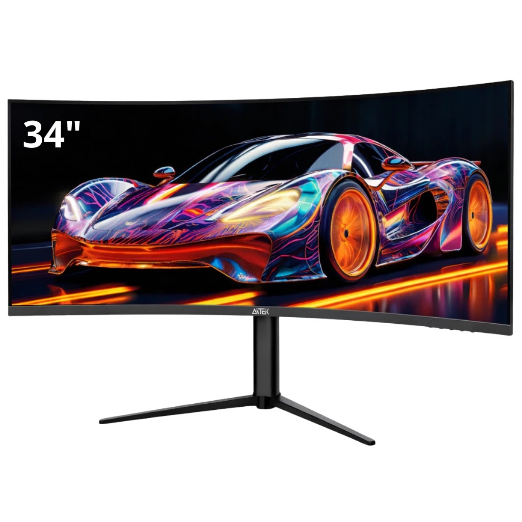 Monitor Curvo Gamer LED RGB 34” UltraWide WQHD 3440x1440px VA 165Hz QHD ...