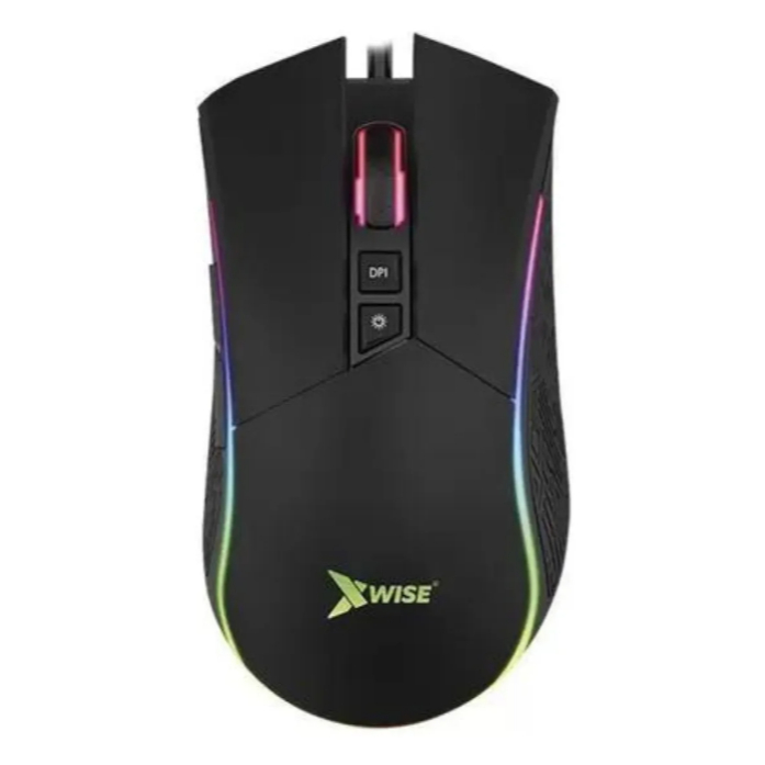 Mouse Gaming - Xwise Mo-6110 4800dpi Rgb Cor Preto | Shopee Brasil