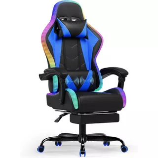 CADEIRA GAMER RGB | 7 Modos de Massagem Ergonômica Reclinável Ajustável