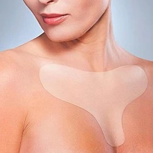 Adesivo de Silicone para Colo e Decote que Reduz Rugas