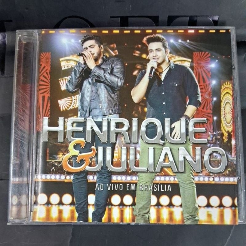 CD- HENRIQUE & JULIANO =AO VIVO EM BRASÍLIA ( USADO) LEIA A