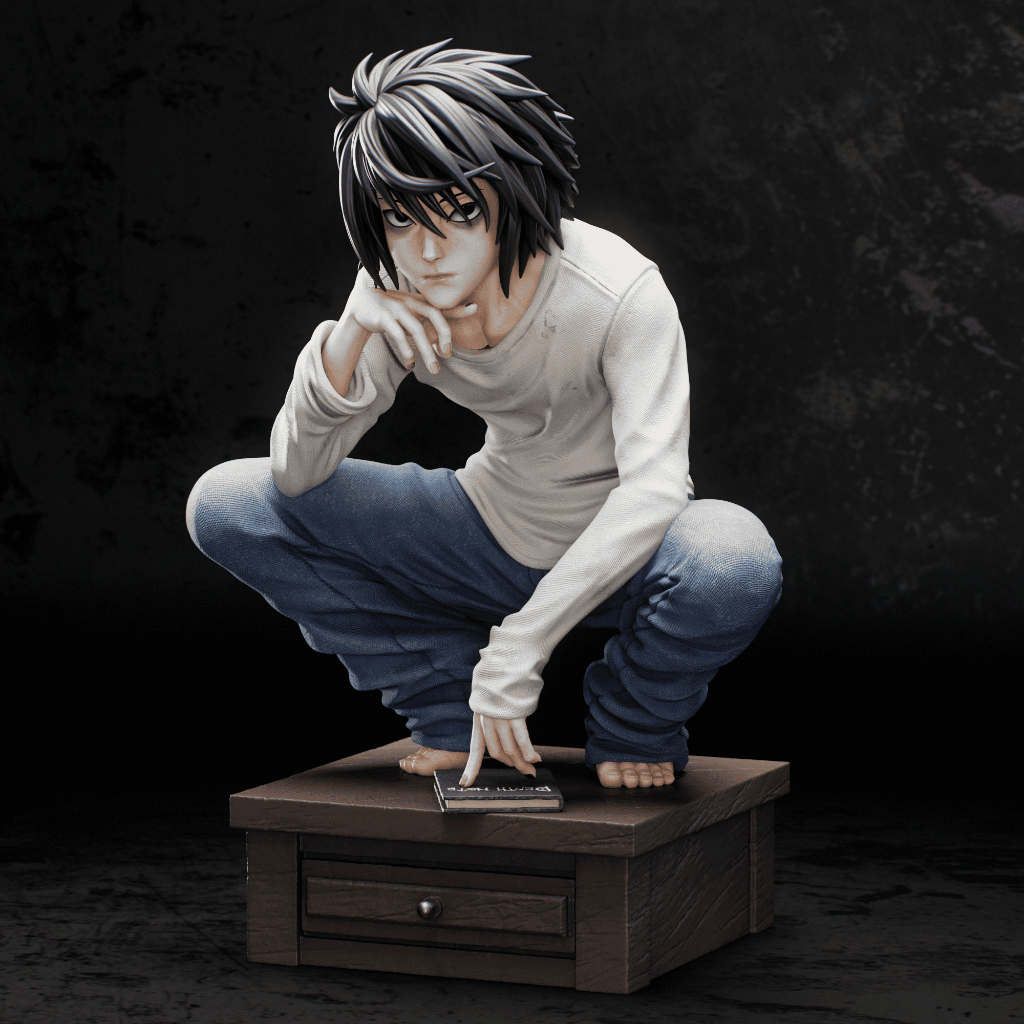 L Lawliet - Death Note - Action Figure em Resina - Figura de Ação ...