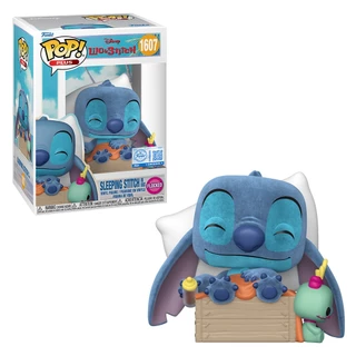 FUNKO POP PLUS DISNEY LILO & STITCH EXCLUSIVE - SLEEPING STITCH IN BOX 1607 (FLOCKED) NOVO ORIGINAL em Oferta na Shopee