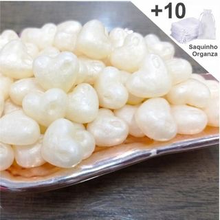 Lembrancinhas Sabonetes 50 Coracoes + 10 Embalagens de Organza 7x9 Mimos de casamentos Dia das maes em Oferta na Shopee
