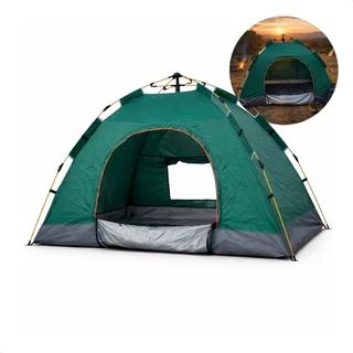Barraca Camping Automático 3/4 Pessoas Barraca De Acampamento Resistente a Água Camping Praia em Oferta na Shopee