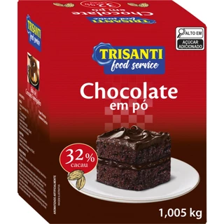 Chocolate em pó 32% de cacau Trisanti FOOD SERVICE 1KG em Oferta na Shopee