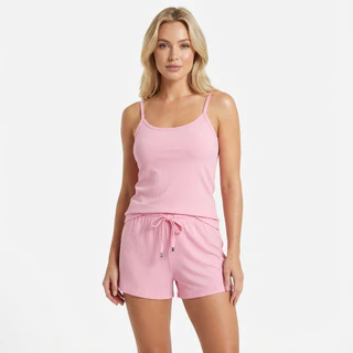 Pijama Baby Doll Short Feminino Básico Confortável Linha Premium Verão Dormir Fresquinho Promoção em Oferta na Shopee