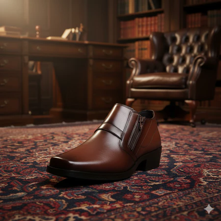 Botinha Masculina Preta Resistente Antiderrapante Confortável Casual Estilosa Premium