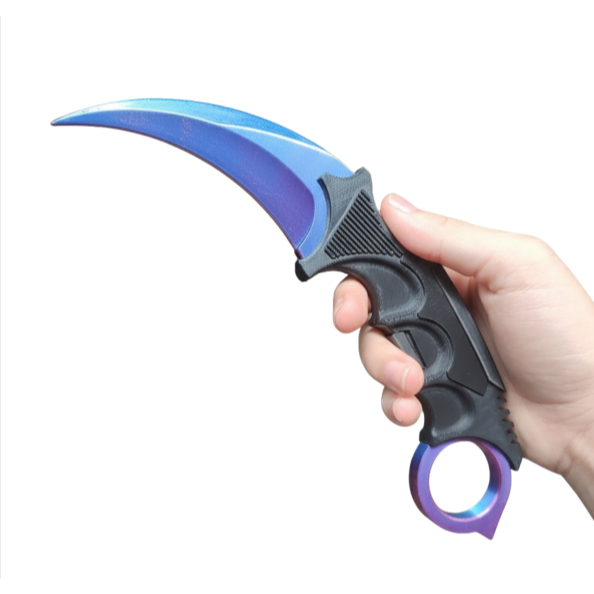 Faca Curvada Modelo Karambit de Treino Personalizado • Réplica CSGO ...