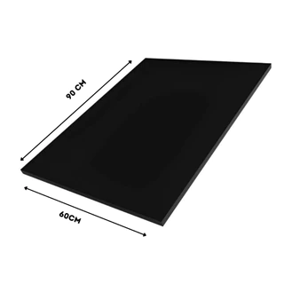 Chapa 60 x 90  Placa MDF Preta 15mm (Laterais Fitadas) Para Tampo Prateleira Decorativas em Oferta na Shopee