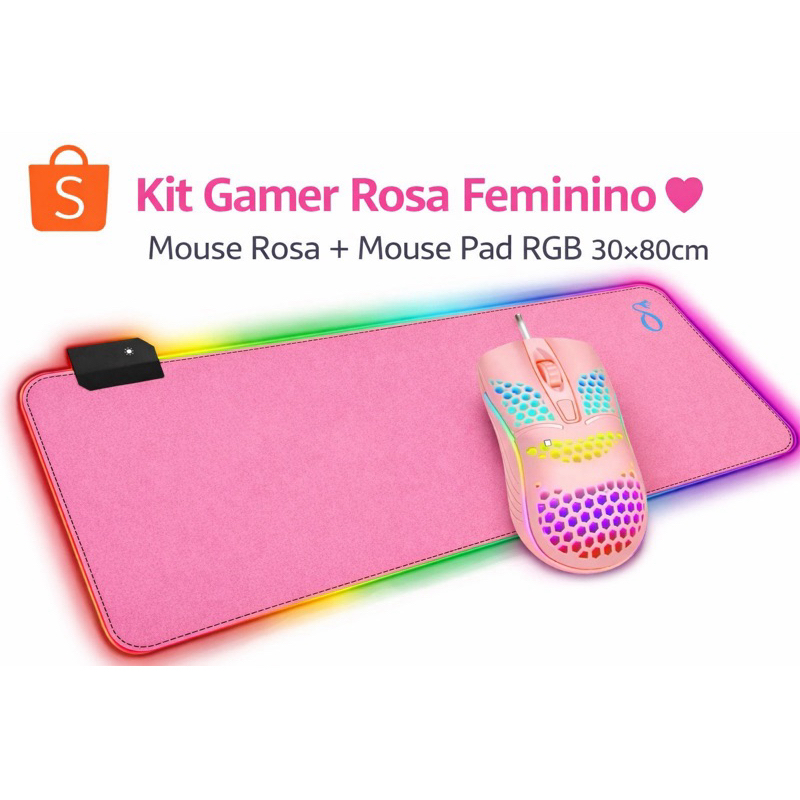 Mouse Rosa em Oferta | Shopee 2026