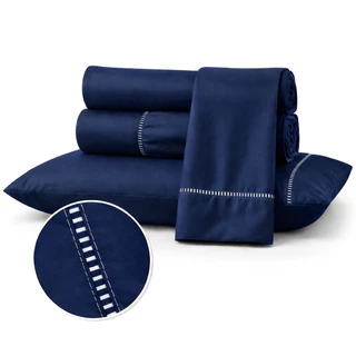 Jogo de Lençol 400 Fios Cama Casal Solteiro Queen King Kit 03 Peças Micropercal Hotel Ponto Palito em Oferta na Shopee