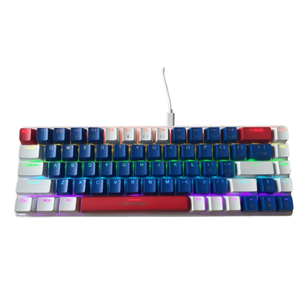 moページ Teclado De Escritório Com 68 Teclados Mecânicos Switch Vermelho