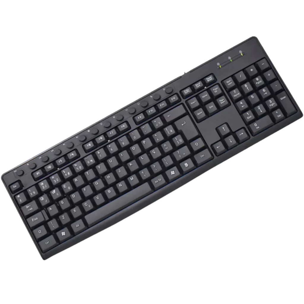 Teclado USB BPC-8236 BrazilPC – Preto, Cabo 1,3m, Conforto e ...