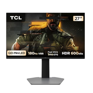 Monitor Gamer TCL 27 Polegadas QLED Mini LED QHD G64 180Hz 1ms (GtG) Freesync HDR 600 nits 27G64 em Oferta na Shopee