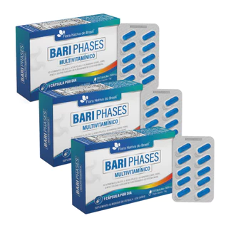 Kit 3 Und Multivitamínico Bariátrico 1 Caps ao Dia 30 Caps Flora Nativa