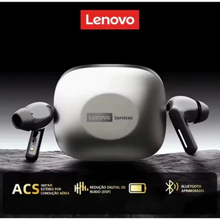 Novo Fone Lenovo LE209 Sem Fio Bluetooth 6.0 ANC IPX4 Gamer Bons Graves Leve Esportes Controles Touch Microfone ENC Orig