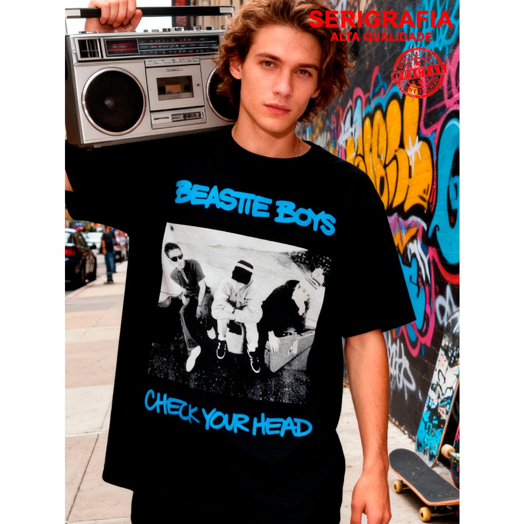 Camisa Beastie Boys Check Your Head Hip Hop Rap - Camiseta de