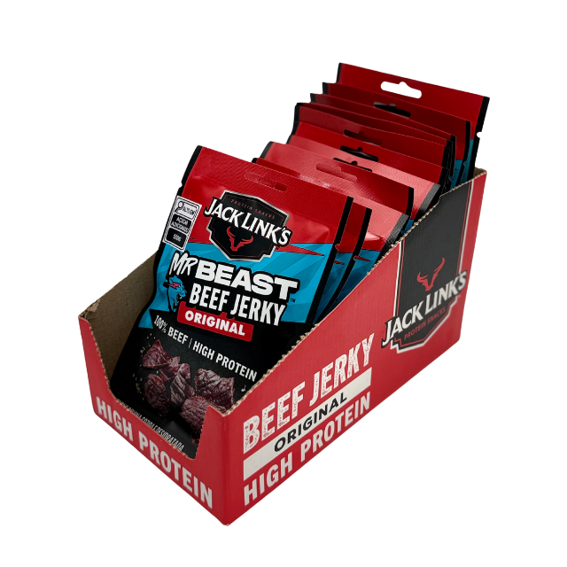 Beef Jerky Original Mr Beast Jack Link's - 60g - Caixa Fechada