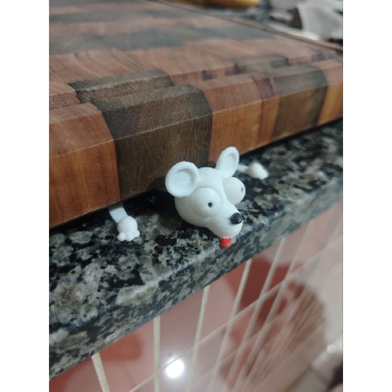 Marcador de Página Rato Esmagado 3D - Divertido e Criativo