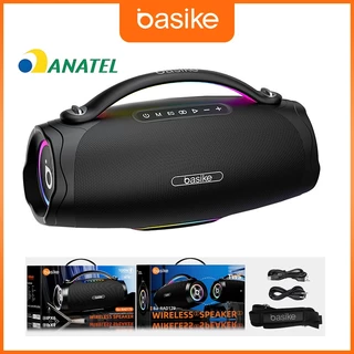 Basike alto-falante bluetooth 5.0 sem fio Caixa Subwoofer Som Estéreo De Alta Fidelidade Party Ipx6 em Oferta na Shopee