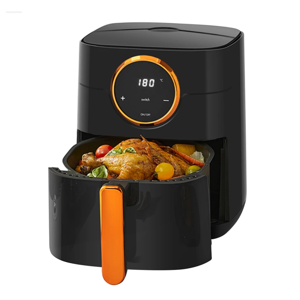 Gaabor Air Fryer Fritadeira Elétrica sem Óleo 4L Touch Preta Tecnologia Cyclone Air