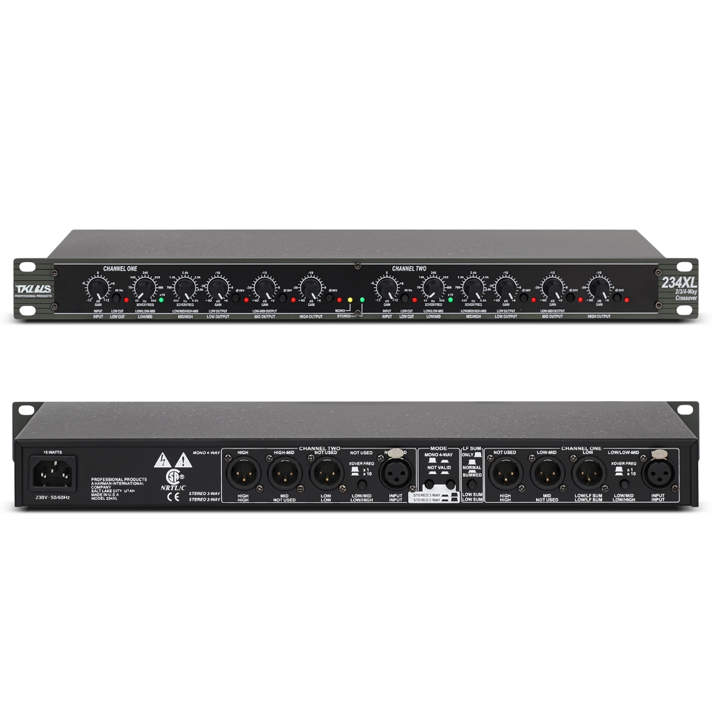 234xl Crossover Rack 19 Analógico 3 Vias Estéreo Pro Tklbls | Shopee Brasil