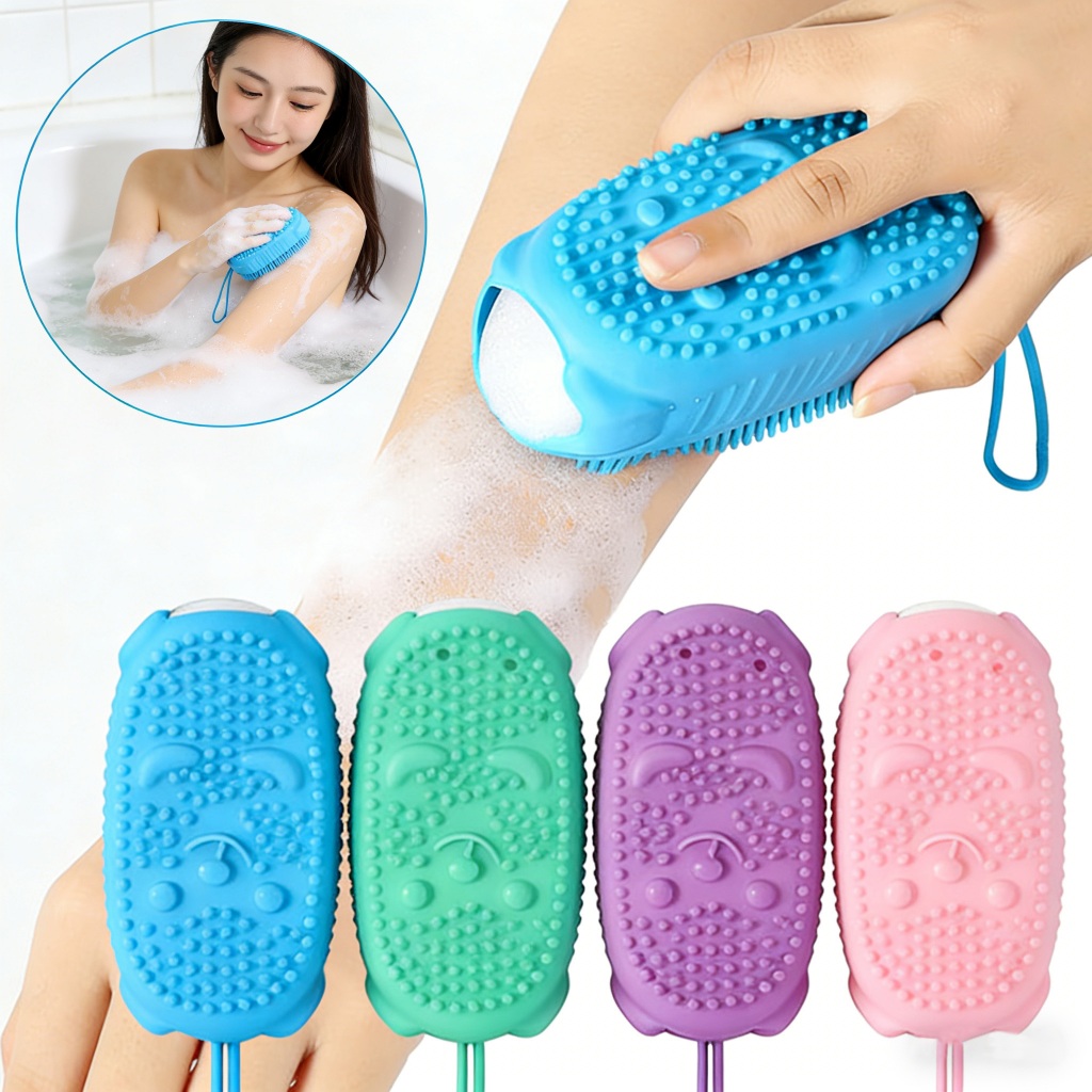 Esponja de Banho silicone para banho Todo o corpob Porta Sabonete ...