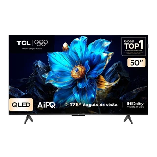 Smart TV TCL 50 Polegadas QLED 4K P7K WiFi Bluetooth Google TV HDR10+ Dolby Atmos Dolby Vision 50P7K em Oferta na Shopee