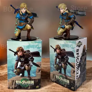 Link Action Figure - Zelda: Tears of the Kingdom Figura de Ação 12cm - Com Caixa