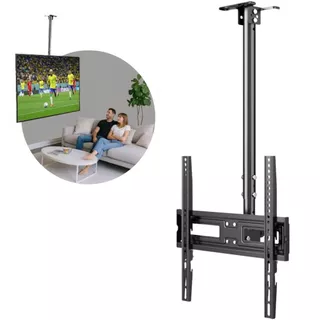 Suporte De Teto para Tv Articulado Inclinável Giratório 90 Graus 32 43 55 Até 60 Polegadas