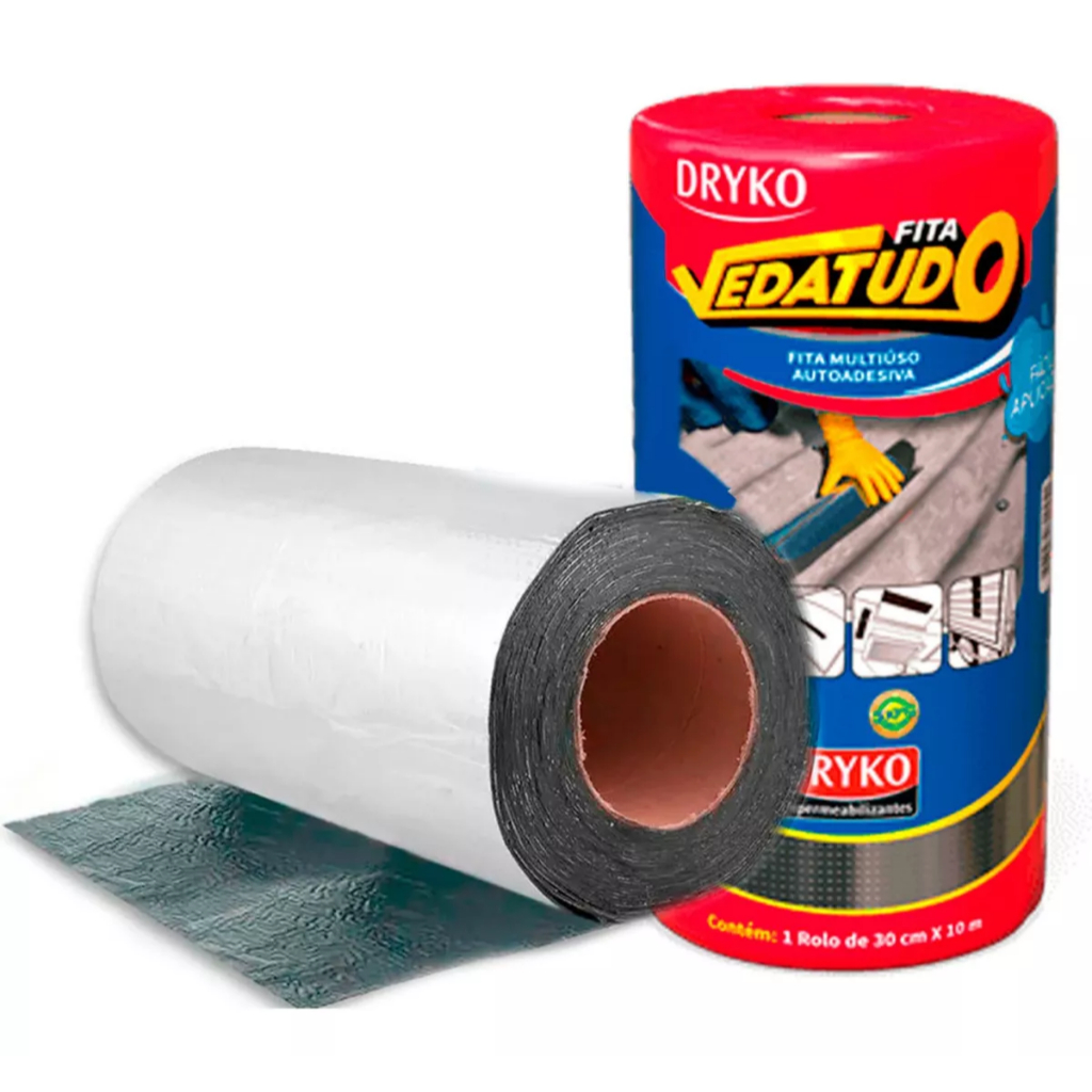 Manta Asfáltica Auto Adesiva Aluminizada Vedatudo 30cmx10m