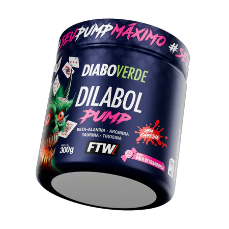 Pré Treino Dilabol Pump Pote 300g Pré Treino Sem Cafeína FTW