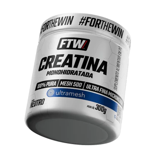 Creatina Monohidratada Ultra fina Micronizada Mesh 500 - Pote 300g - FTW