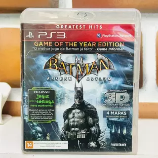 Batman Arkham Asylum Game Of The Year Edition Mídia Física Seminovo PS3