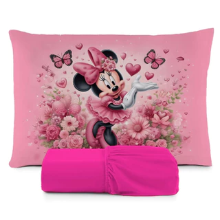 Lençol com Elastico Solteiro Infantil Menino Menina Fronha Estampada Várias Cores em Oferta na Shopee