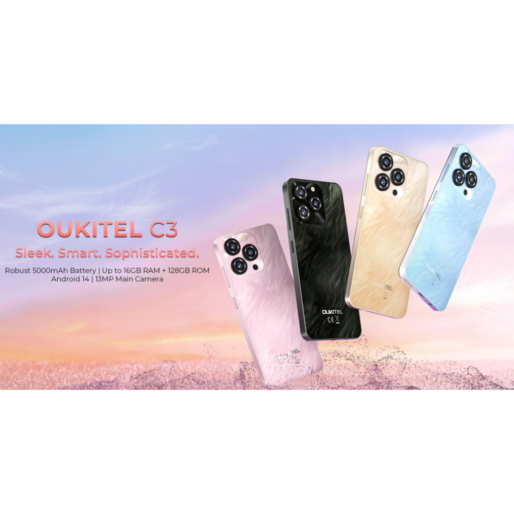 OUKITEL スマートフォン 16GB+128GB Smartphone Oukitel C60 128GB 4GB RAM Dual SIM Tela 6.88