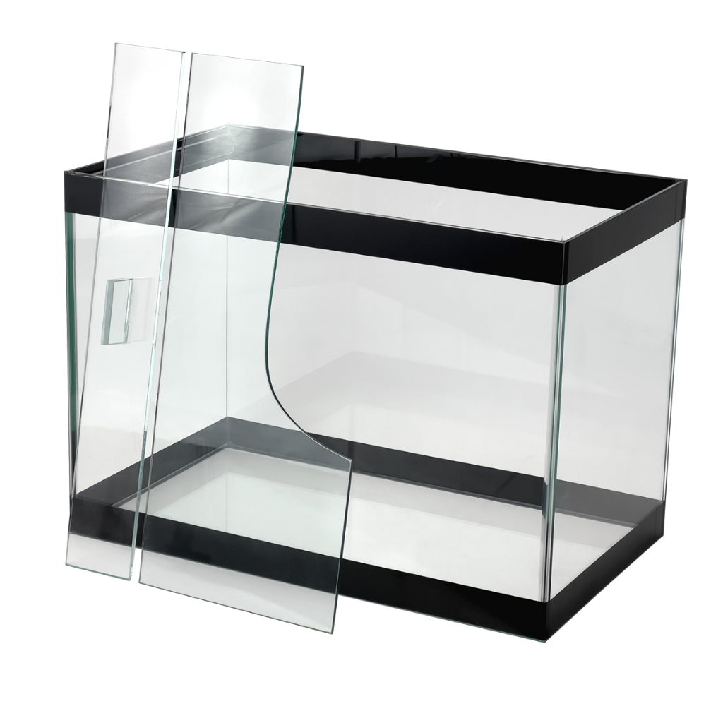 Aquário de vidro 10L 15L 30L 50L vidro grosso para peixes ornamentais, marinho, tropical, betta, agua doce ou salgada