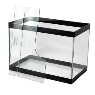 Aquário de vidro 10L 15L 30L 50L vidro grosso para peixes ornamentais, marinho, tropical, betta, agua doce ou salgada