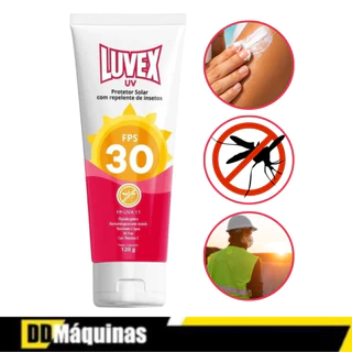 Protetor Solar UV FPS 30 com Repelente 120g Luvex em Oferta na Shopee