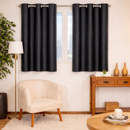 Cortina Corta Luz Blecaute Blackout 2 20 X 1 30 Decoração