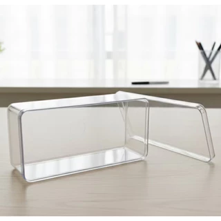 Caixa Organizadora Transparente com Tampa - 17cm x 8cm x 5cm em Oferta na Shopee