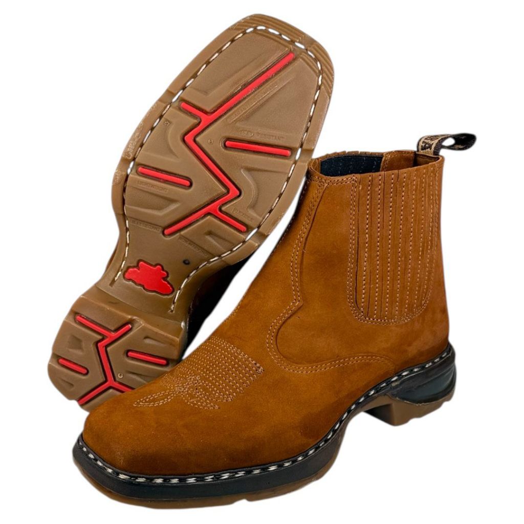 Botina Oliveira Vira Francesa Moderna Solado Jump | Shopee Brasil