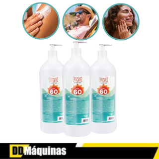 Kit com 3 Protetores  Solares  Uva Uvb Fator 60 Luvex 1kg em Oferta na Shopee